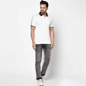 Polos en coton pour hommes de haute qualité Logo brodé personnalisé marque décontractée maison mode hommes hauts motif solide - Product Image 5