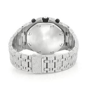 Reloj de Diamantes Moissanite DEF de Alta Calidad, Estilo Hip Hop, Movimiento Miyota de Lujo, Correa de Acero Inoxidable, Esfera de Cristal - Product Image 5