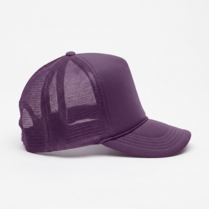 Custom <b>Purple</b> Mesh Trucker <b>Hat</b> Silk Screen Print Cap Wholesale Custom Logo High Quality OEM ODM Low MOQ 6 Panel Unisex Outdoor - Product Image 4