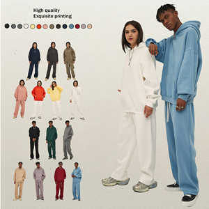 Meilleure vente de haute qualité en coton éponge français épaules tombantes pull à capuche surdimensionné personnalisé unisexe sweats à capuche tricotés conception unie - Product Image 2