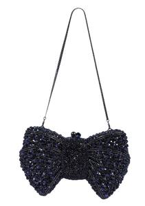 Elegante Bolso de Mano de Resina con Bordado Floral Casual, Diseño de Media Luna y Caramelos, para Fiestas, Celebraciones, Bodas - Product Image 4