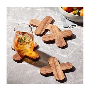 Sous-verres en bois de qualité supérieure avec des designs antiques vintage et un artisanat durable - Product Image 1