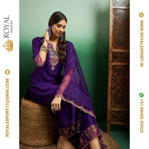 Royal Export Surat Nouvelle Arrivée Collection Haute Moderne Indien Broderie Robe Adultes Partie Porter Disponible Prix de Gros - Product Image 2