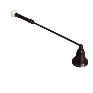 Top célèbre luxe fait à la main de luxe décoratif en laiton argent bougie éteignoir élégant en laiton métal bougie éteignoir et lanterne - Product Image 4