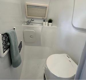 2025 pequeño remolque de viaje en forma de lágrima de acero inoxidable Camping caravana RV Camper coche venta envío gratis - Product Image 2