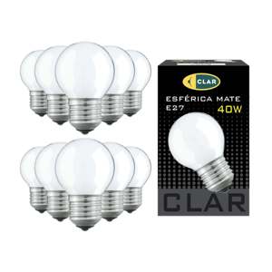 Bombilla LED Esférica Transparente Mate de 40W E27 - Product Image 1