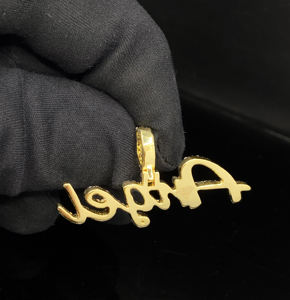 Pendentif personnalisé en acier inoxydable avec diamants CZ glacés, style hip-hop bling - Product Image 3