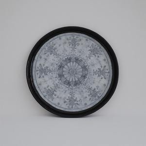 Plato de Presentación Esmeralda Brillante con Tonos de Piedras Preciosas, Diseño Art Deco Ligero para Decoración de Cenas de Lujo - Product Image 4