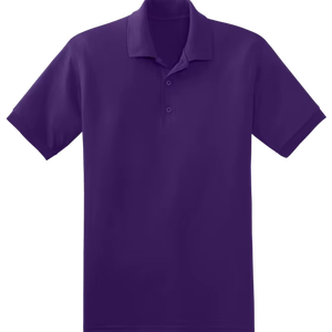 เสื้อยืดผู้ชายน้ำหนักมากโลโก้ออกแบบได้ตามต้องการสำหรับ220-280gsm โปโลชุดเล่นกอล์ฟเป็นมิตรกับสิ่งแวดล้อมแนวสตรีทแบบถักสไตล์ลำลองคุณภาพสูง - Product Image 1