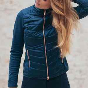 Vêtements d'équitation personnalisés avec rembourrage léger, veste d'équitation active d'hiver pour femmes - Product Image 5