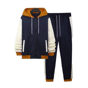 Conjunto Deportivo de Felpa Técnica de Alta Calidad con Logotipo Personalizado, Pantalones Deportivos Gruesos, Ropa Deportiva Urbana para Exteriores, 100% Algodón - Product Image 1