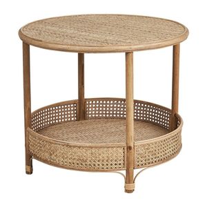 Mesa de Centro de Ratán Natural Hecha a Mano, Ecológica y Minimalista para Sala de Estar, Mueble Tejido para Interiores - Product Image 6