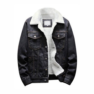 Veste en jean pour hommes longue nouvelle conception meilleure vente vêtements d'extérieur respirants 100% veste en jean en coton pour hommes - Product Image 1