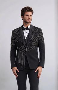 112422 #   เสื้อคลุมคาร์ดิแกนงานแต่งงานฤดูหนาว  งานปักมือประดับคริสตัล  ทำจากโพลีโพรพิลีน 100%  แบบใหม่  หรูหรา  เป็นมิตรกับสิ่งแวดล้อม - Product Image 5