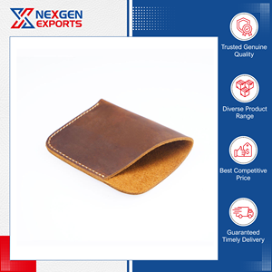 Bulk Quantity Available Top Class Quality Genuine Leather Hand Stitch Credit <b>Card</b> <b>Holder</b> Customized Logo Option India Origin - Product Image 2