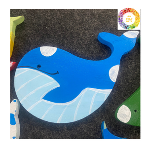 Painted Wooden <b>Fish</b> Figurine Wood <b>Fish</b> <b>Toy</b> Colorful <b>Fish</b> Ornament For Kids Nursery Montessori Coastal Wall Decor - Product Image 3