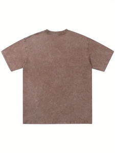 3pcs Hommes Oversized Relaxed Fit Summer Casual Tees Heavyweight 100% Cotton Vintage Washed Soft Breathable From Bangladesh - Product Image 3