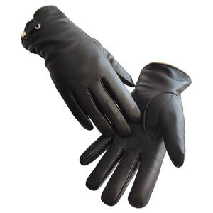 Gants en cuir tactiles pour hommes - Gants d'hiver élégants pour l'extérieur et la conduite, écologiques et respirants - Product Image 1