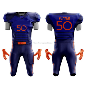 Les uniformes personnalisables du football américain pour des adultes plus la caractéristique respirable de douilles courtes de taille conçoivent votre propre logo - Product Image 4