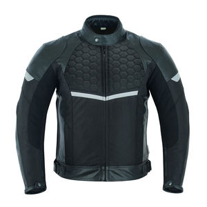 Veste de course de moto en cuir imperméable coupe-vent d'hiver pour hommes - Product Image 1