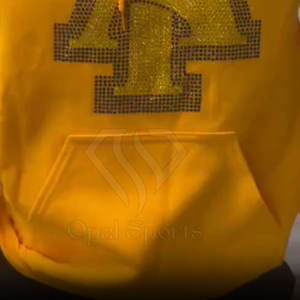 เสื้อมีฮู้ดแบบสวมหัวสำหรับผู้ชายผ้าฝ้าย100% ดีไซน์ประดับพลอยเป็นประกายมีสไตล์กำหนดโลโก้ได้ตามต้องการ - Product Image 5