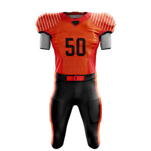 Uniforme de Fútbol Americano de Diseño Personalizado con Impresión Resistente a la Decoloración en Venta - Product Image 1