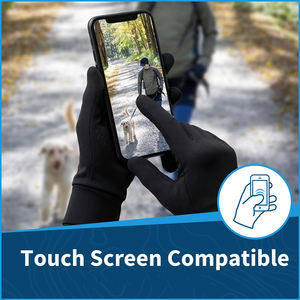 Gants de course élégants en tissu respirant, en polyester et élasthanne, meilleure adhérence, vêtements de sport actifs, gants de course - Product Image 6