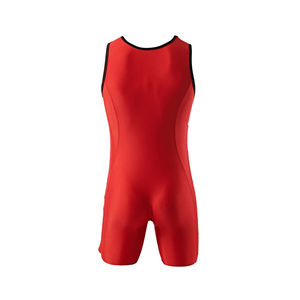 Uniformes de Halterofilia y Lucha Libre para Hombre, Personalizados, de Fábrica, al por Mayor, Transpirables, de Punto, de Spandex/Algodón, de Alta Calidad y Profesionales - Product Image 3