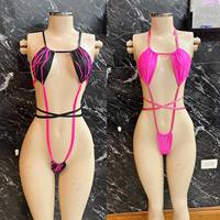 Combinaison de carnaval personnalisée pour le lundi, combinaison de carnaval brillante et métallique, monokini pour femmes, maillot de bain, costume de masque, tenue de Jouvert, fabricant