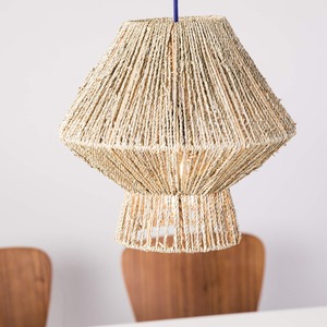 Craftsman Minimal Design Woven Natural Seagrass Rattan <b>Lamp</b> <b>Shade</b> Rustic Jute Pendant Lights Bamboo Chandelier for Home Decor - Product Image 5