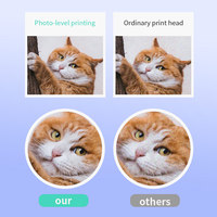 Imprimante thermique portable mini pour photos et étiquettes, 58 mm, sans fil, compatible Android et iOS, Impresora Thermal Portatil