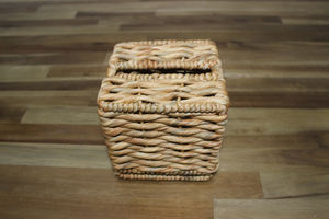 Artex Dong Thap, boîte à mouchoirs en tissu tissé moderne faite à la main, distributeur carré - Product Image 2