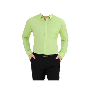 Chemise décontractée coupe ajustée 100% coton de style moderne pour hommes, haut à la mode de style quotidien - Product Image 4