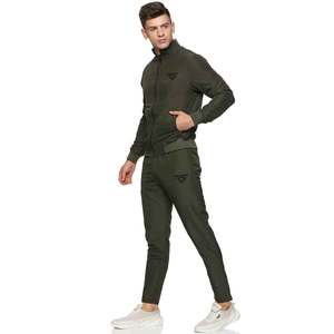 Men's Custom Logo Printed 2-Piece Gym Streetwear Tracksuit <b>Embroidery</b> Jacket Pants <b>Set</b> for Winter Jogging - Product Image 1