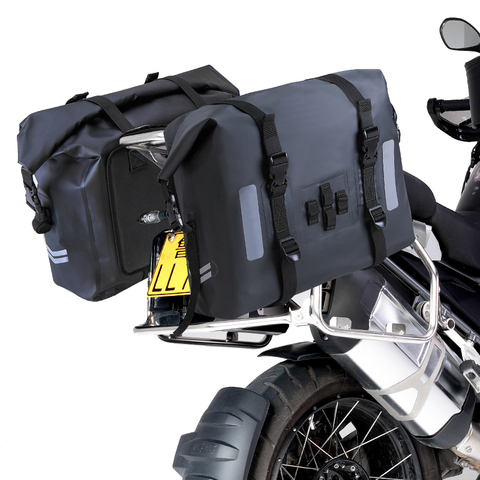 Motorcycle Saddlebags Waterproof Dry Bags Roll Top Rider PVC Custom Qaterproof Delivery Saddle Tank Bag Motorcycle Bag