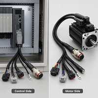 Câble de retour d'information pour servomoteur, faisceau de câblage tressé multi-connecteurs pour l'intégration de systèmes servo