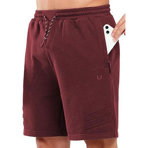 Pantalones Cortos de Lana para Hombre, Uso Diario, Casuales, Tejido Cepillado Cálido, Ajuste Cómodo, Cintura Elástica, Ligeros y Duraderos - Product Image 1