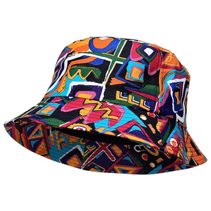 Chapeaux seau décontractés en coton Logo brodé imprimé solide Casquettes de pêcheur personnalisées à large bord Chapeaux seau d'été décontractés - Product Image 4