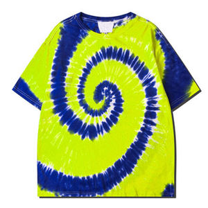 Nouveauté 2026, prix de gros, vente chaude, vêtements décontractés, t-shirt pour homme sur mesure, coupe ajustée, t-shirt à manches courtes, tie-dye, été - Product Image 1