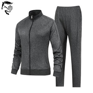 Chándal Atlético hecho a medida para mujer, traje de entrenamiento con cremallera completa de talla grande, chaqueta activa, pantalones informales sólidos para invierno - Product Image 1