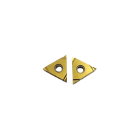Insert de tournage TNGG160401R-S Cermet de qualité PV7020 avec revêtement PVD en forme de triangle pour acier doux en alliage de carbone de qualité japonaise