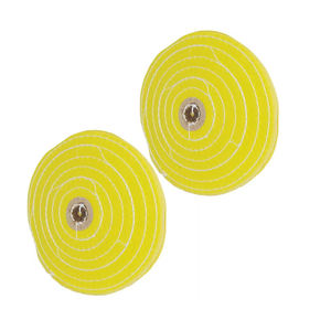 Meilleure qualité 6 "roues de polissage de coton de bord de rasoir traitées par moulin jaune - Product Image 3