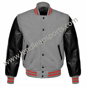 Custom New <b>Men's</b> Basic Leather <b>Letter</b> <b>Man</b> Baseball Varsity <b>Jacket</b> Baseball Letterman Varisty <b>Jacket</b> - Product Image 1