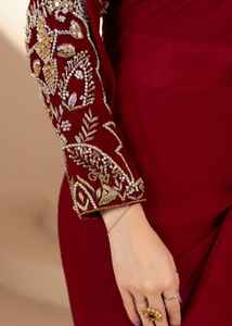 Sari de Seda Tradicional de Diseño Indio para Mujer, Última Moda en Vestidos de Fiesta y Boda para Adultos y Niñas a Bajo Precio - Product Image 3