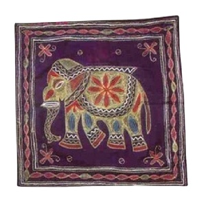 Manufacturer in India Premium Quality Elephant <b>Design</b> Polyester <b>Cushion</b> <b>Cover</b> Stylish Durable Accent for Home Decor Unique Sale - Product Image 2
