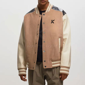 Veste Letterman pour homme, look urbain, confortable, chaude, respirante, écologique, col montant, logo sur le devant, tendance hiver - Product Image 2