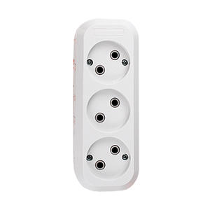 Enchufe de extensión blanco de 3 vías sin conexión a tierra, Cable de 5 metros, tira de alimentación eléctrica, plástico ABS, Reino Unido, EE. UU., UE, enchufe de conmutación - Product Image 2