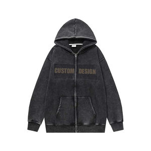 Nouvelle arrivée 500Gsm poids lourd sweat à capuche en éponge française pull Boxy épais et lourd avec motif d'impression approvisionnement en gros - Product Image 4