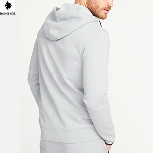 เสื้อมีฮู้ดแบบสวมหัวของผู้ชายผ้าฝ้าย100% ผ้าโพลีเอสเตอร์ผ้าเทอร์รี่ลำลองลวดลายทึบสำหรับฤดูหนาวดีไซน์แบบกำหนดเอง - Product Image 2