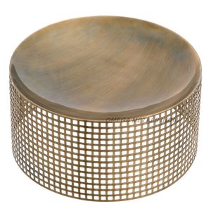 Bol de service décoratif rond en métal argenté avec support surélevé pour une table élégante et des intérieurs de maison élégants - Product Image 6